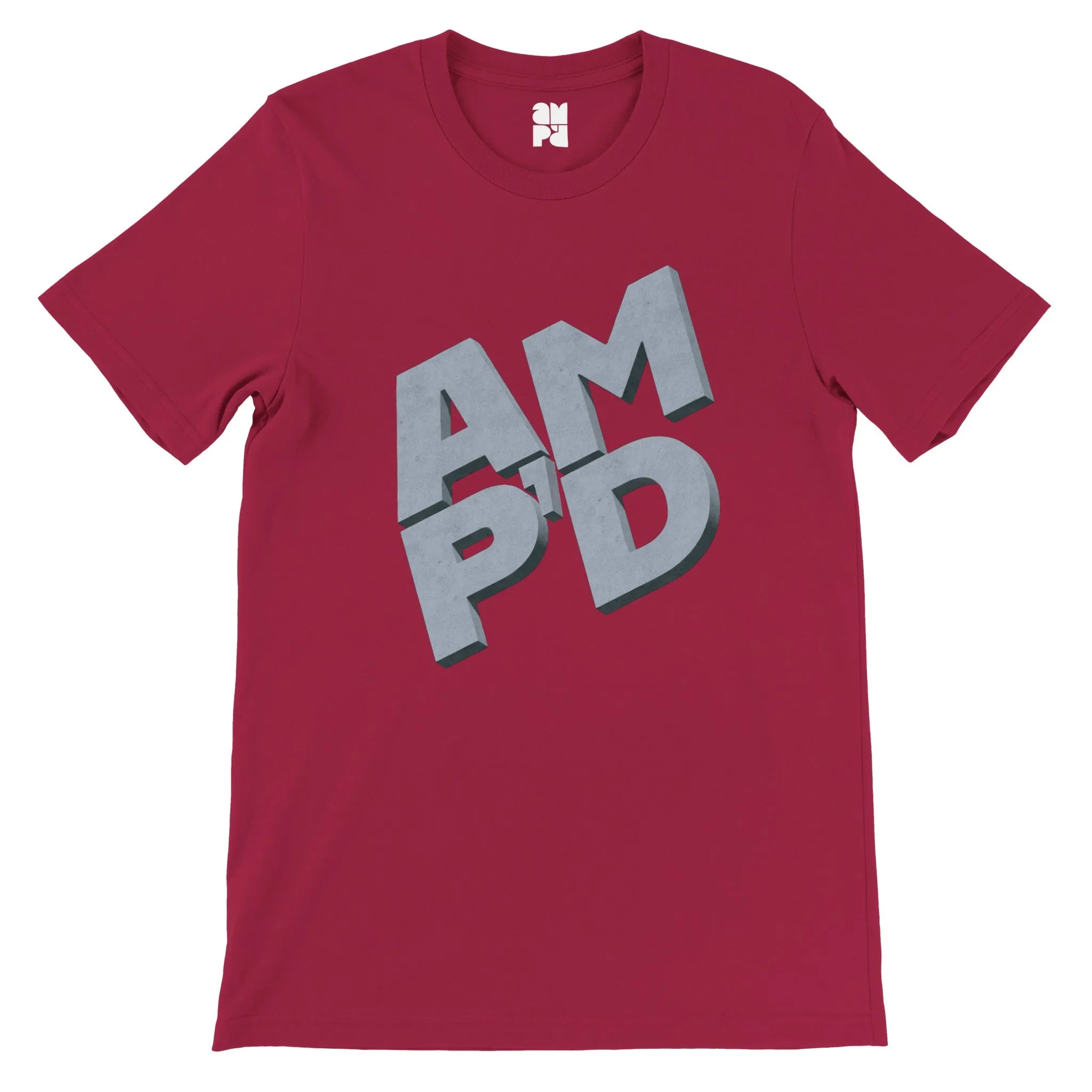 Amp'd 3D Logo  -  Premium Unisex Crewneck T-shirt