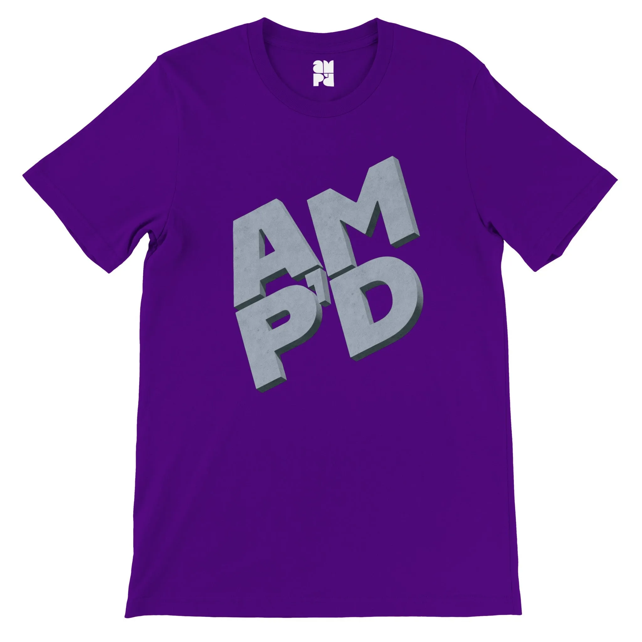 Amp'd 3D Logo  -  Premium Unisex Crewneck T-shirt
