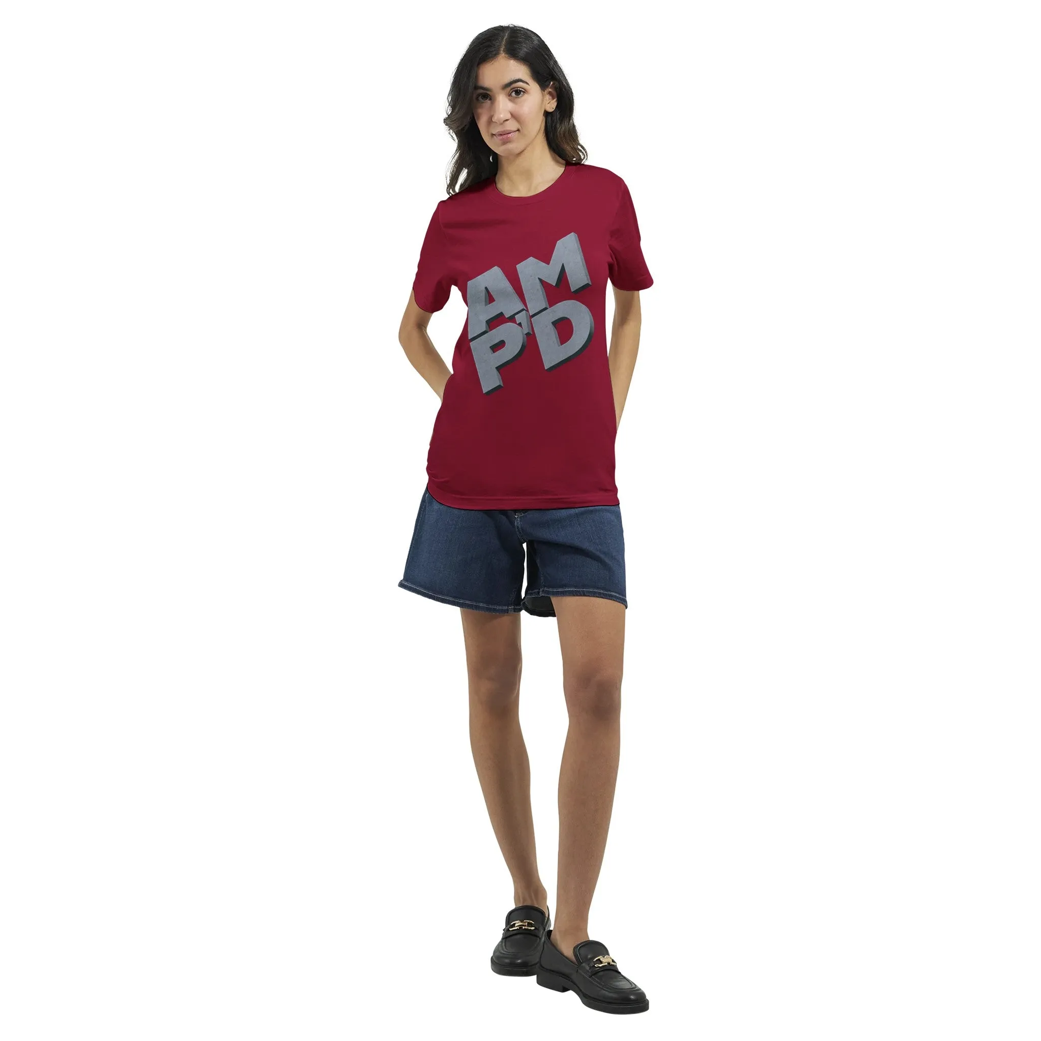 Amp'd 3D Logo  -  Premium Unisex Crewneck T-shirt