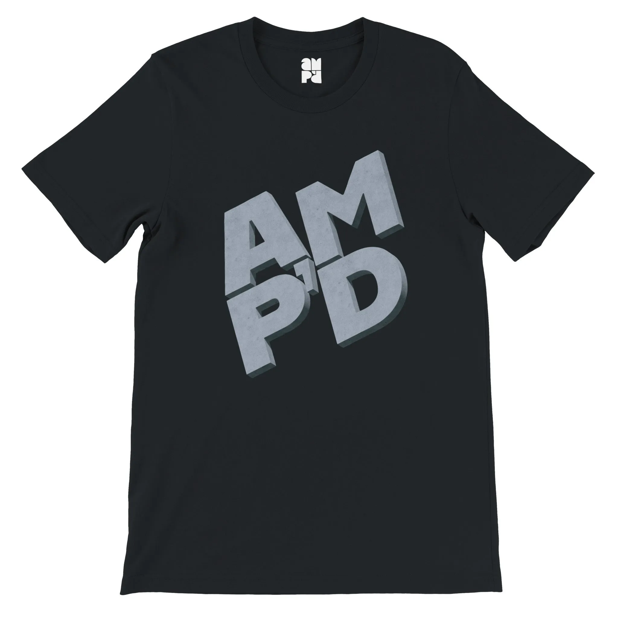 Amp'd 3D Logo  -  Premium Unisex Crewneck T-shirt