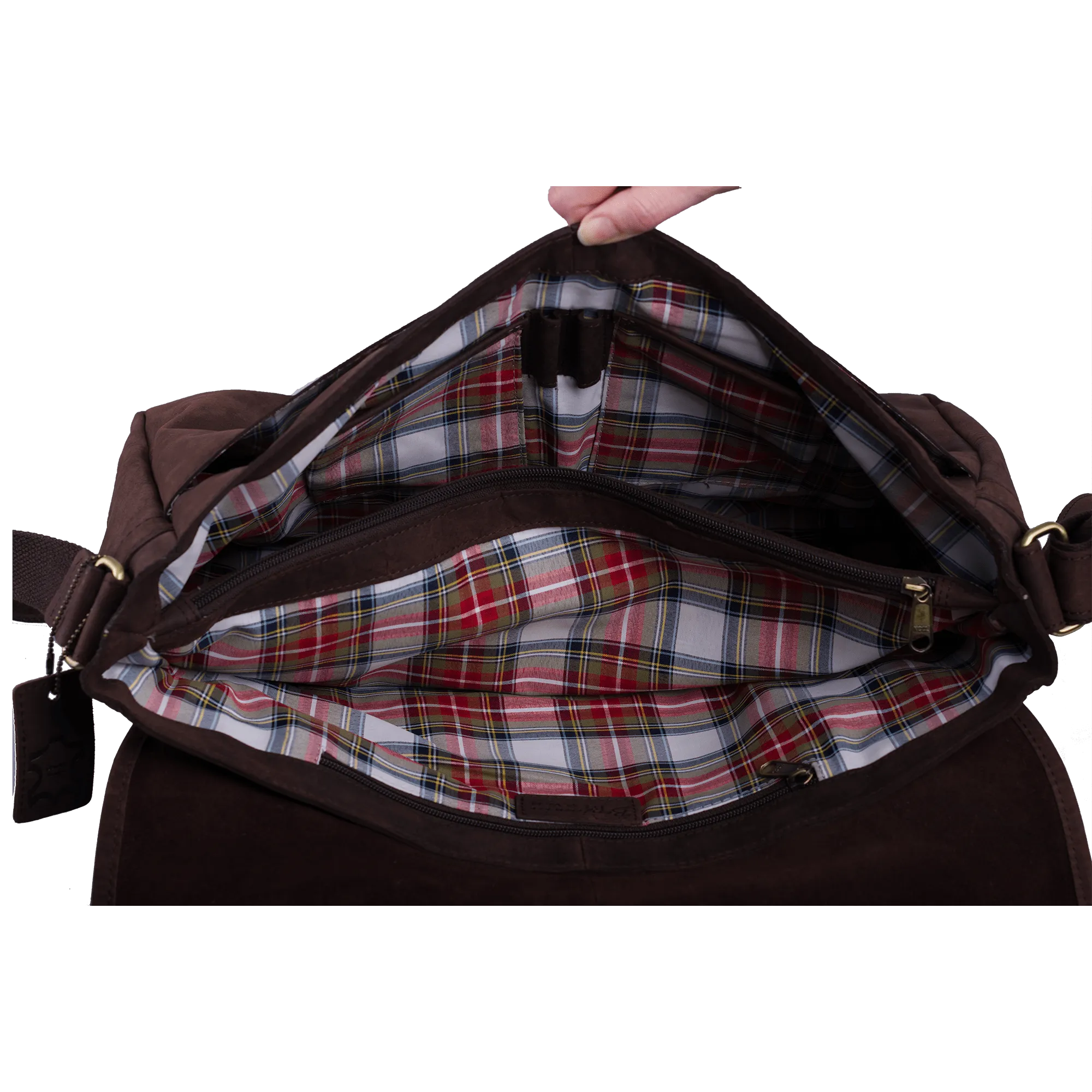Double buckle laptop bag - Various material