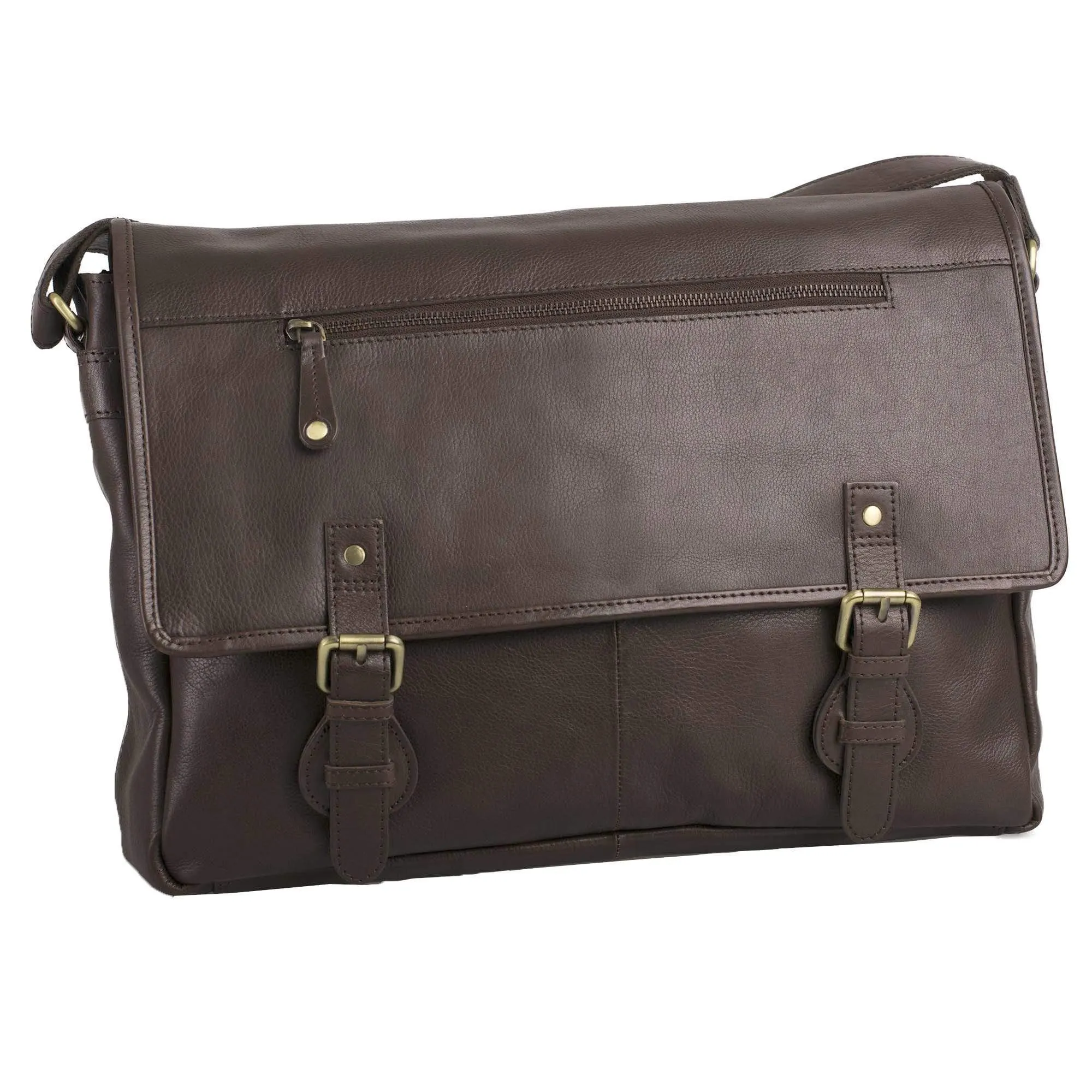 Double buckle laptop bag - Various material