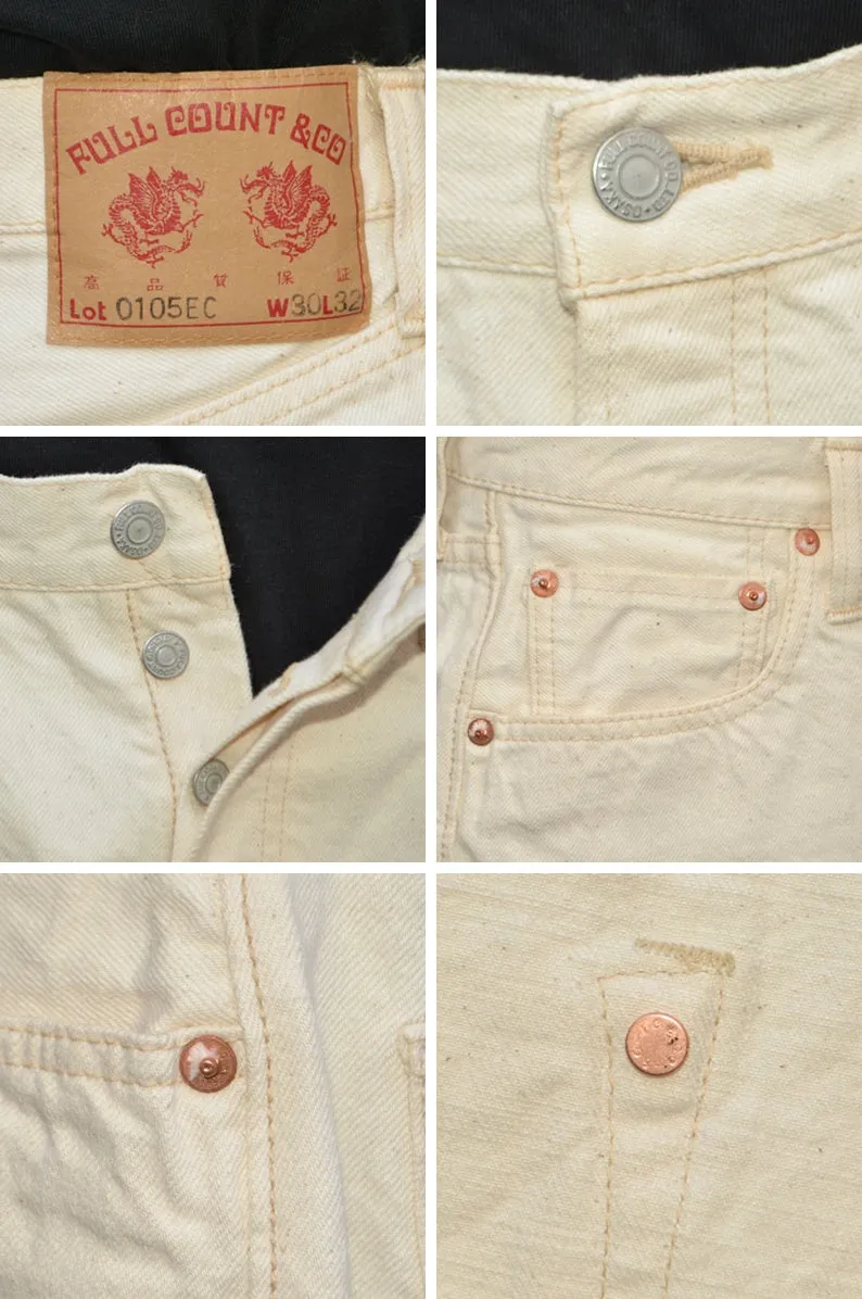 FULL COUNT "0105EC" Wide Ecru Selvedge Denim