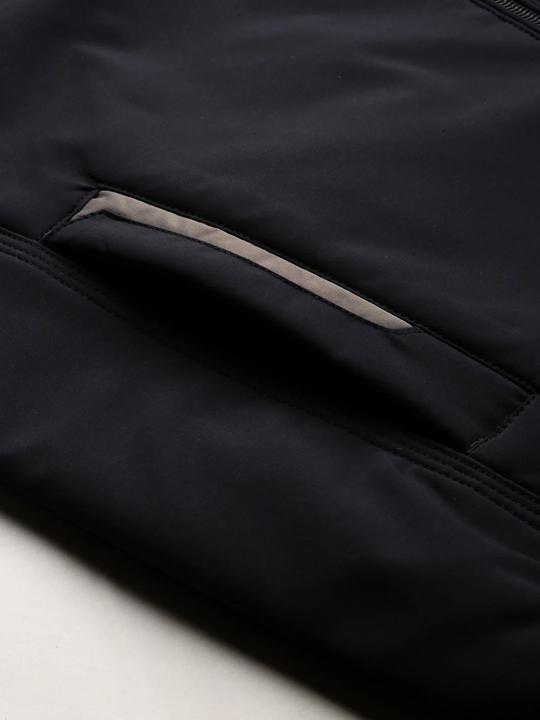 Men Navy Blue Bomber Jackets