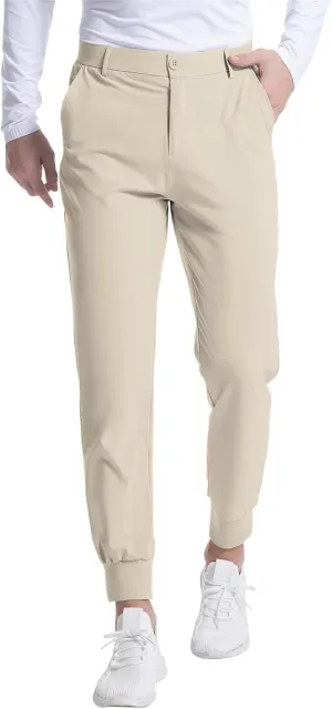 Men's Classic-Fit Casual Stretch Chino Pant Extreme Motion Flat Front Regular Straight Pant Tapered Golf Pants Trouser