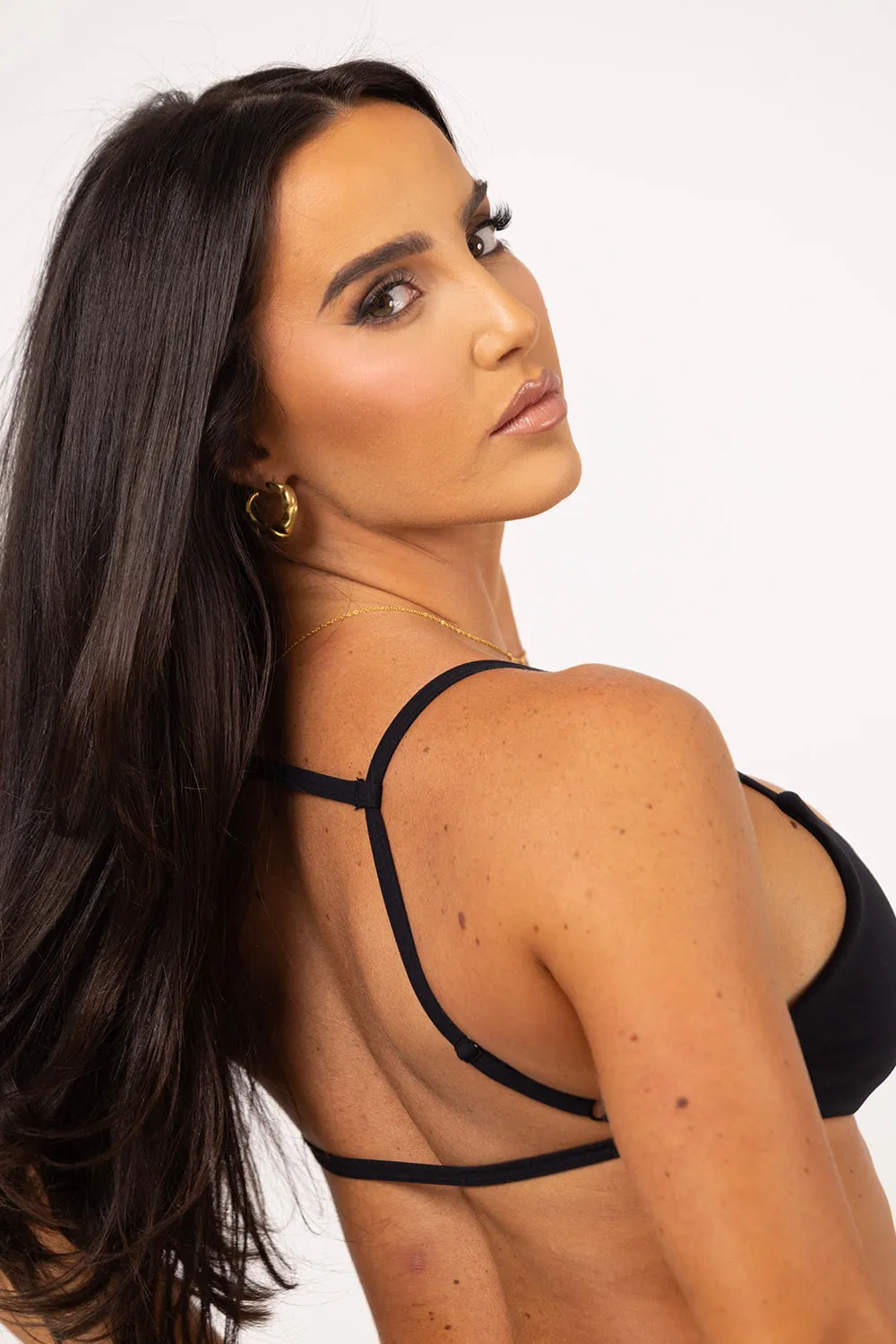 MON CHRI Minimal Bra - Black