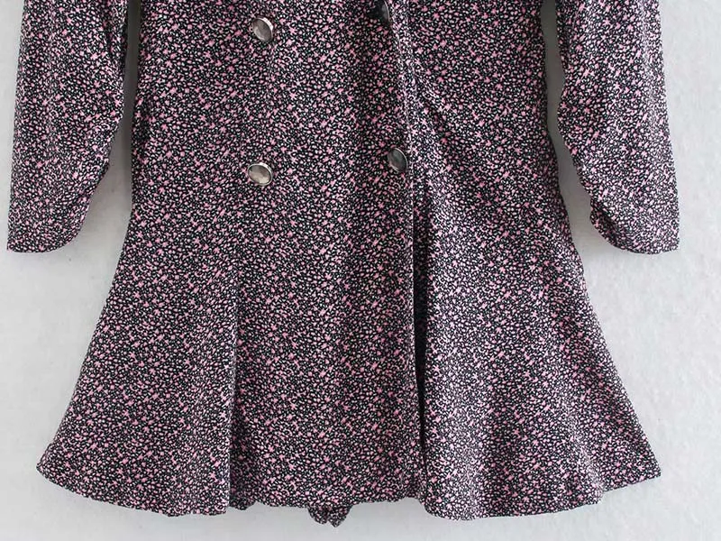 PRINTED BLAZER JUMPSUIT