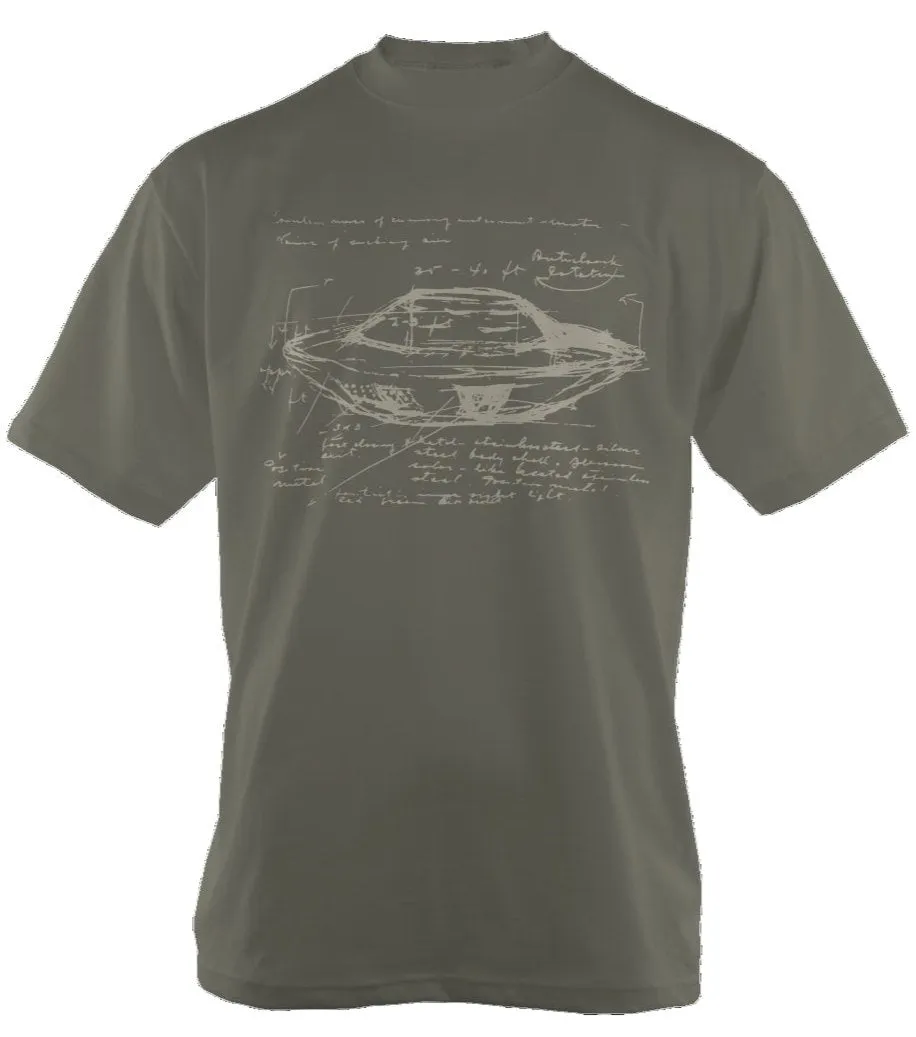 "UFO Sketch" Oversized Heavyweight T-Shirt