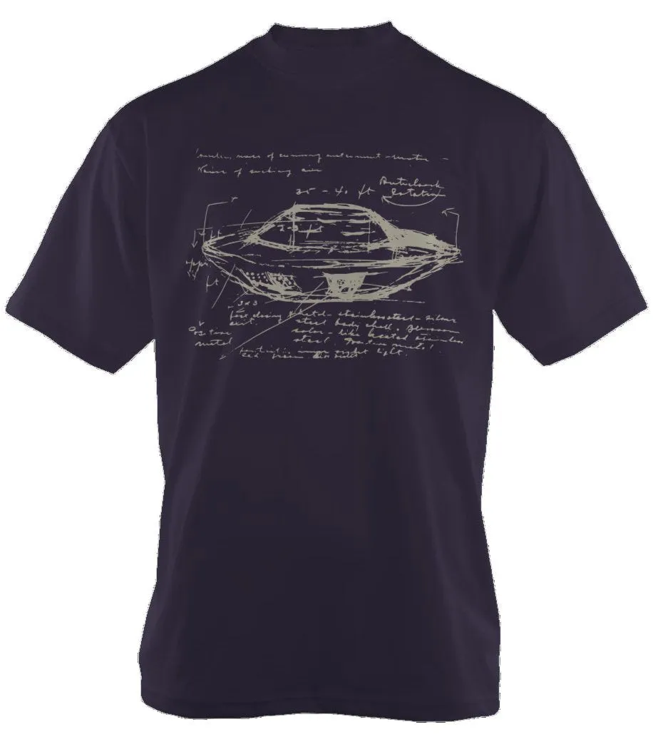 "UFO Sketch" Oversized Heavyweight T-Shirt