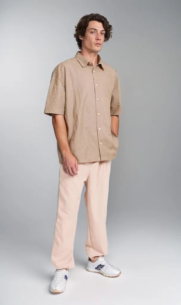 R206337 - Short-Sleeve Button-Up Shirt - Olive Green
