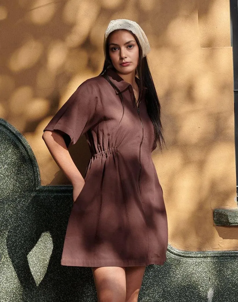 Utility Cinched Zip Dress  Stylish Comfort and Versatile Fit