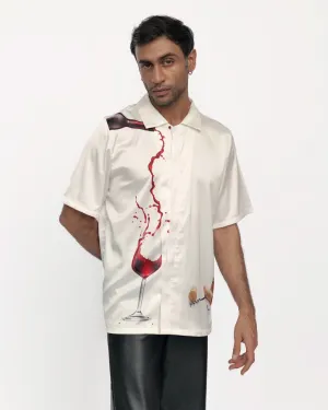 Wine Serenade - Premium Soft Satin Shirt